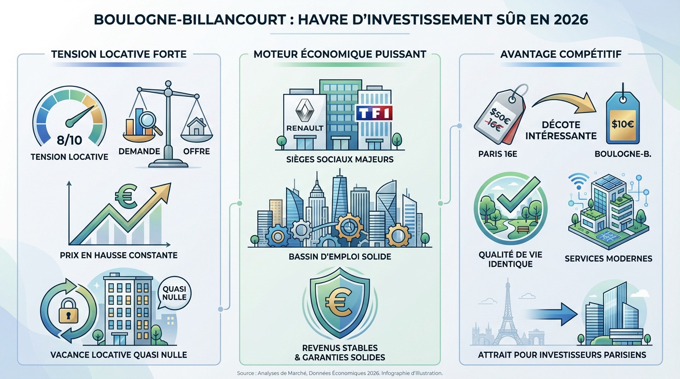 Investissement locatif à Boulogne-Billancourt, une opportunité patrimoniale en 2026