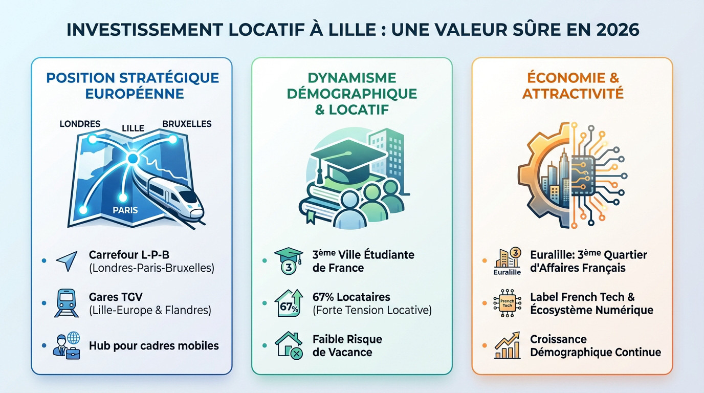 Investissement locatif à Lille : une valeur sûre en 2026