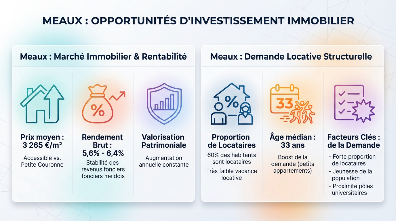 Opportunités d'investissement immobilier à Meaux en Seine-et-Marne