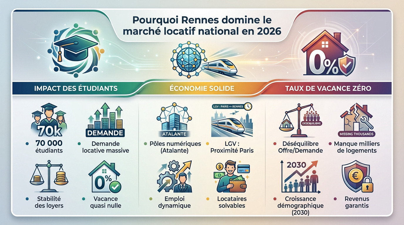 Analyse du marché locatif dynamique à Rennes en 2026