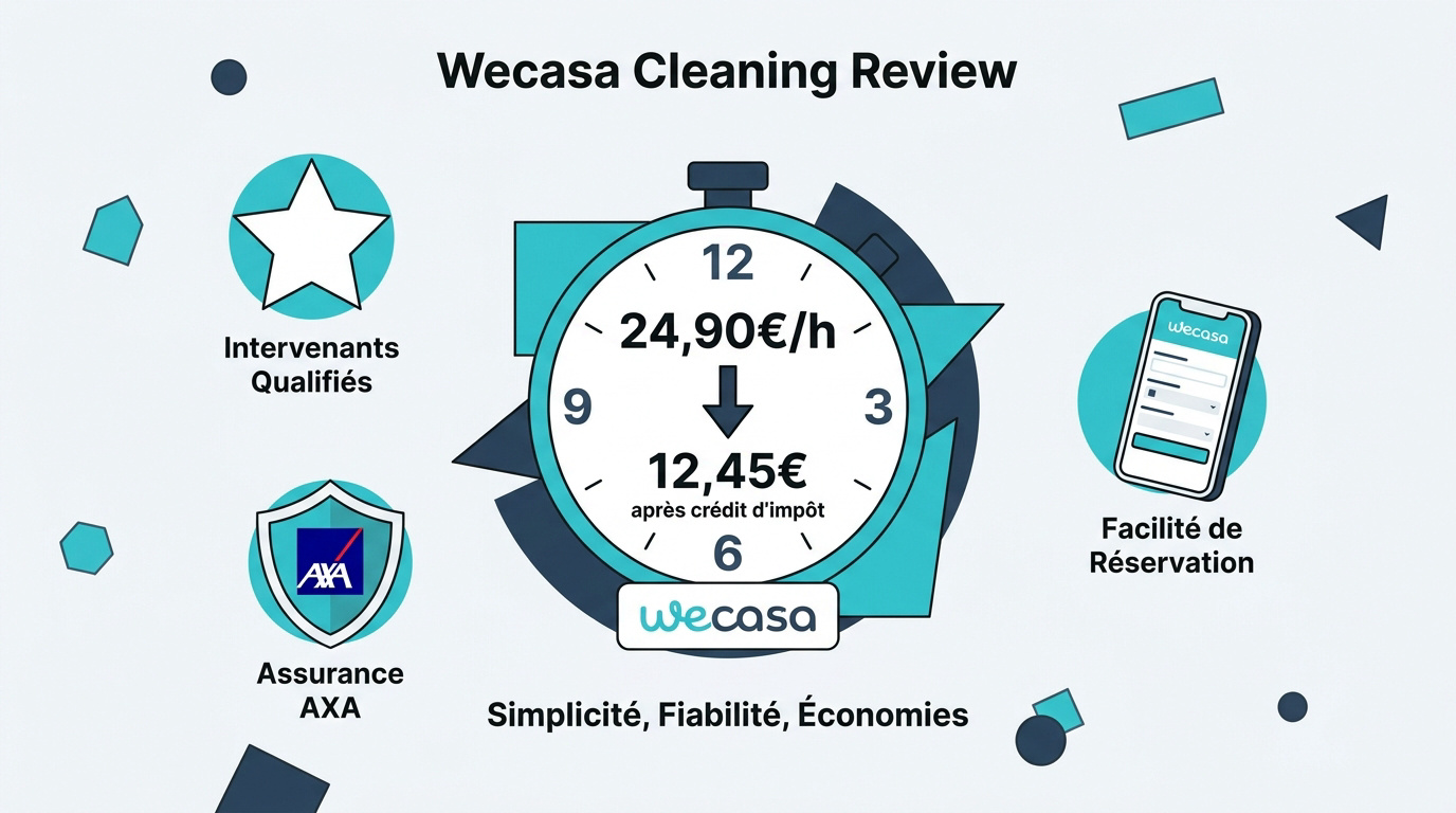 Tarifs attractifs et simplicité de réservation sur l'application Wecasa